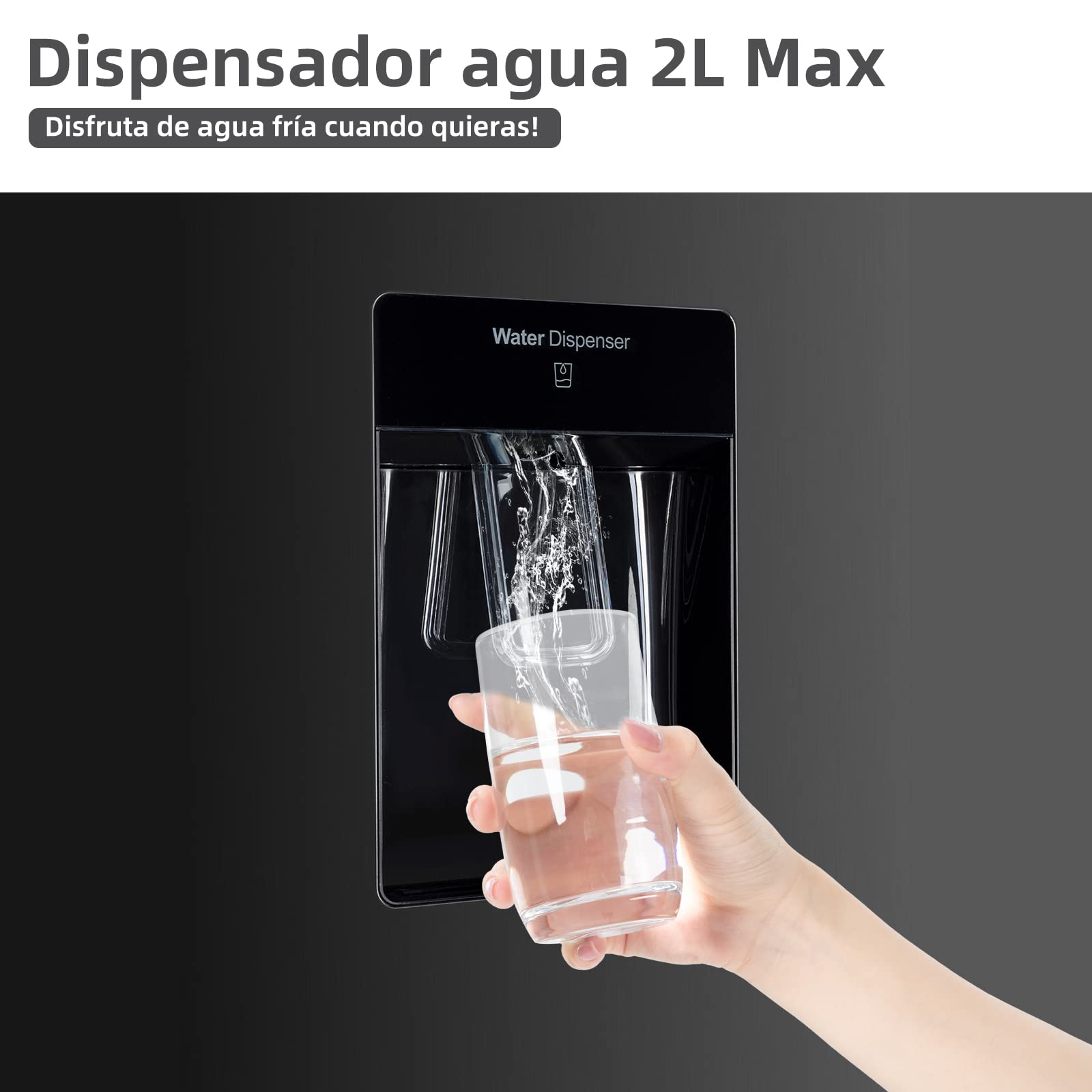 CHiQ FBM228NE4DE No Frost Combi Refrigerator,frigorífico independiente con congelador, combinación de frigorífico y congelador 231 L, sin escarcha, flujo de aire múltiple, dispensador de agua, 170 cm — view 8