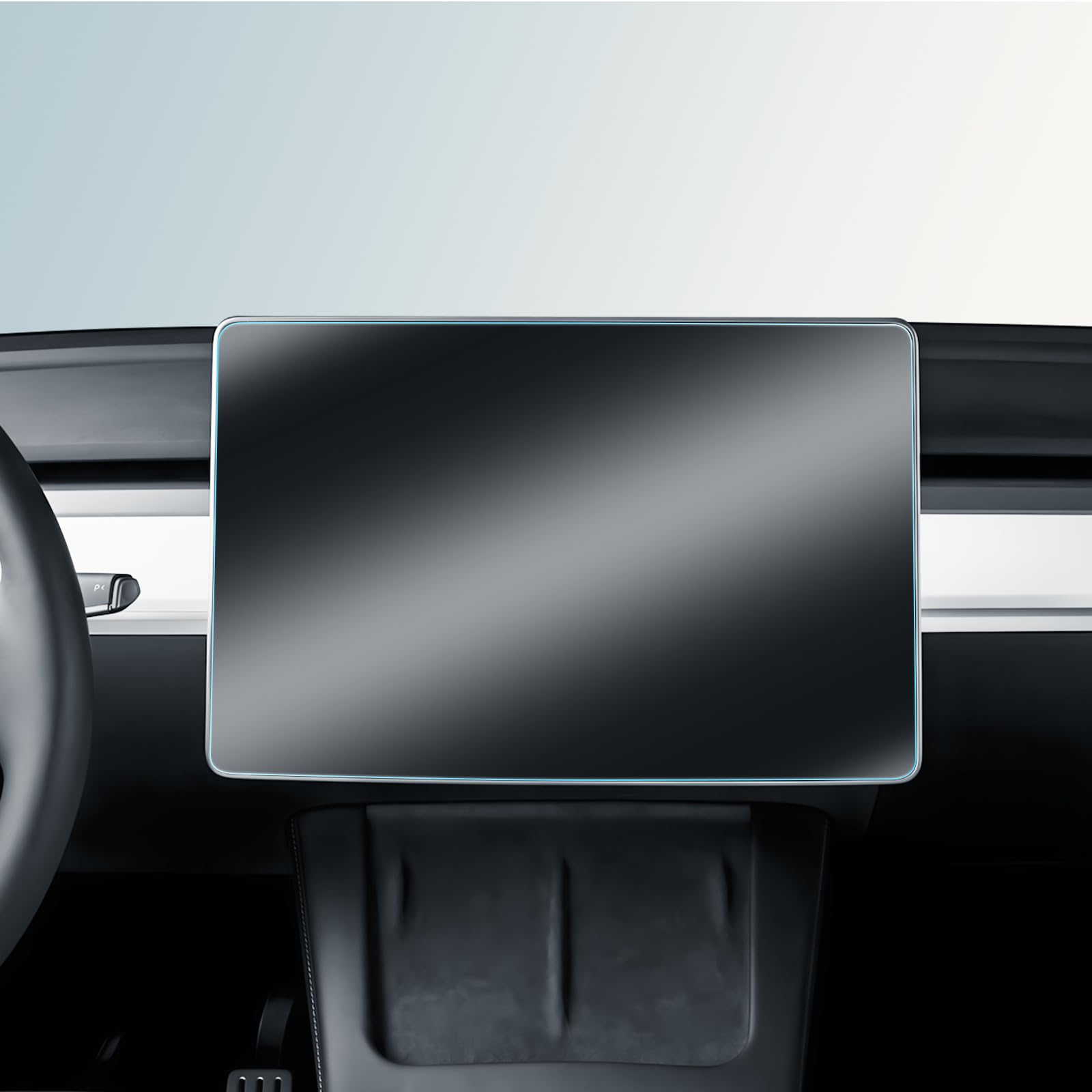 BIBIBO Protector de pantalla mate compatible con pantalla Tesla Model 3 de 15,4 pulgadas Modelo Y 2025 Facelift Modelo Exclusivo Navi Protector de pantalla, antirreflectante, antihuellas, modelo 3
