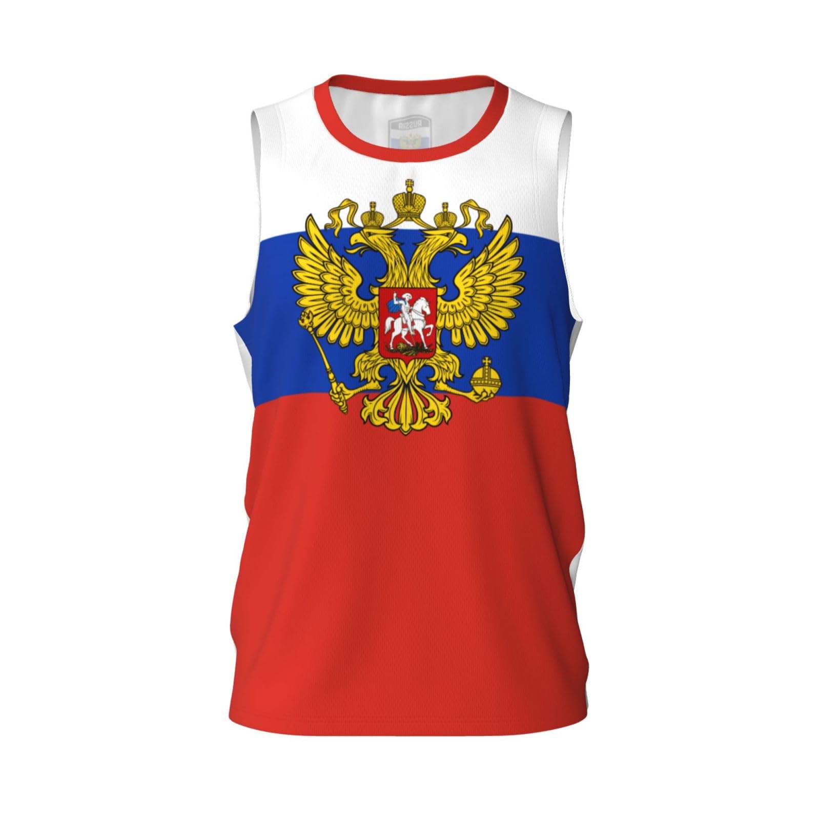 Russia Flag Basketball Jerseys Sports 3D Shirt for Men Running Fitness Training Team Jersey
