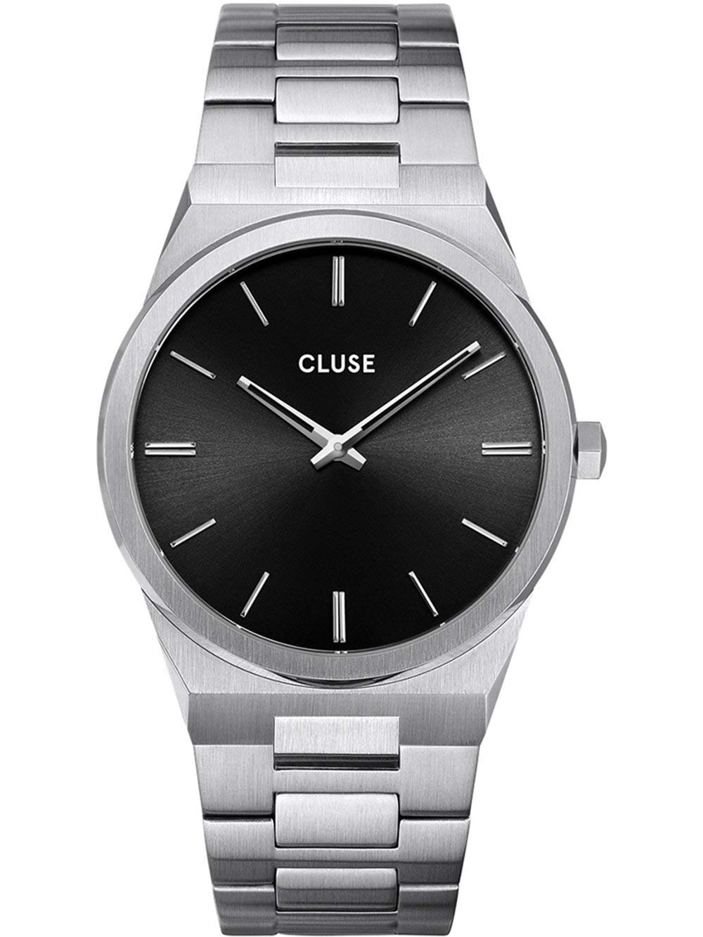 CLUSE Vigoureux Orologio Uomo In Acciaio Inossidabile - Cassa 40mm, Quadrante Nero, Movimento Quarzo Miyota, 5 ATM - 2