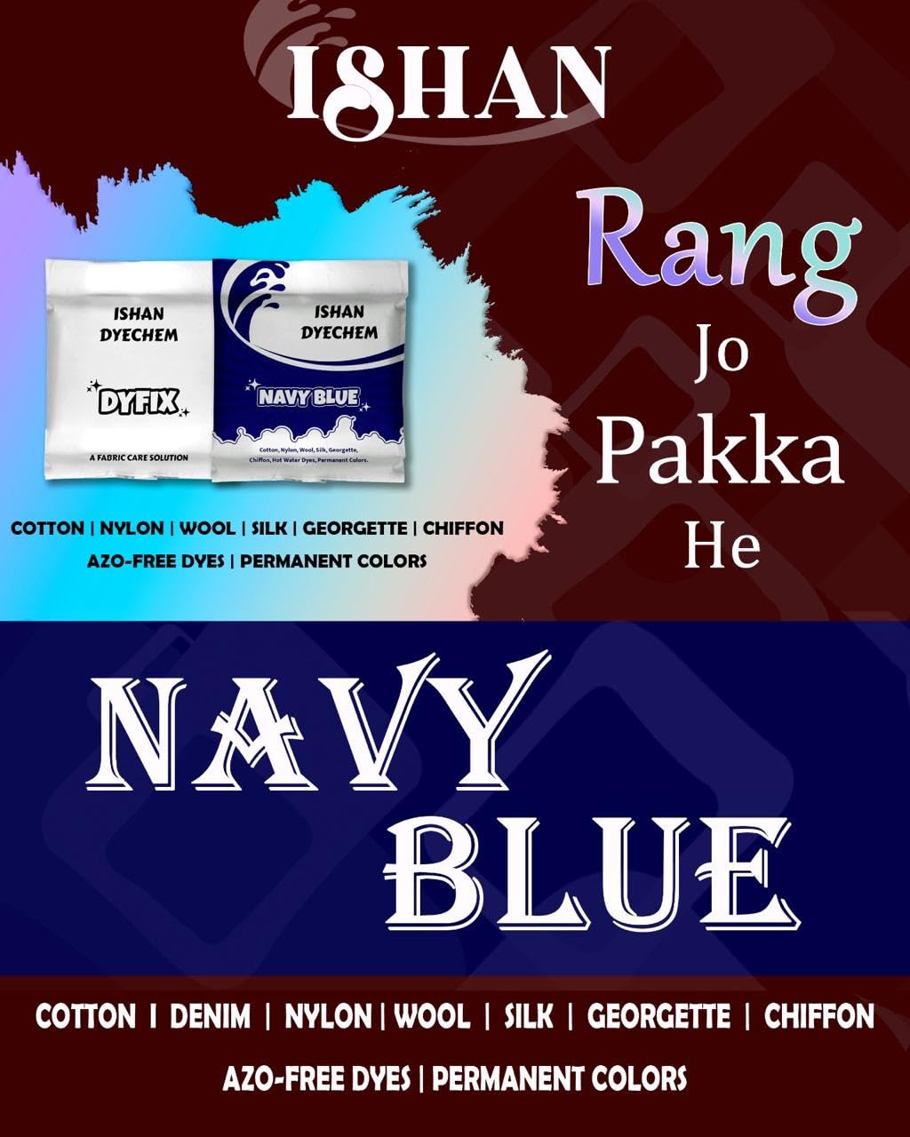 Navy Blue HOT Water Fabric DYE 1-image-6