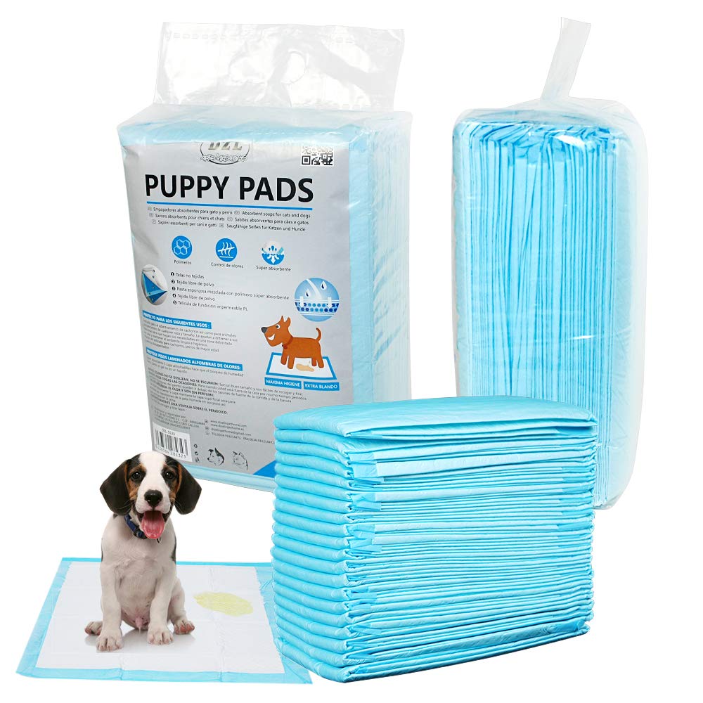 DZL- Training Pads for Dogs, Training Pads for Puppies Super Absorbent (M 55.8 x 55.8-150PC)