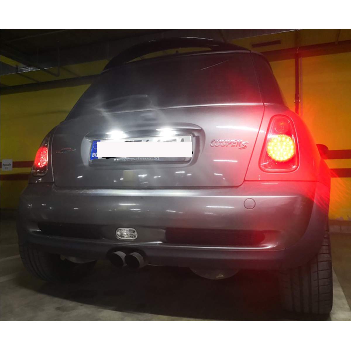 Luces de la placa del coche LED 12VPara B/MW Mini Cooper S R50 R52 R53 Accesorios 2X Blanco SMD Kit de lámpara de placa con número de LED