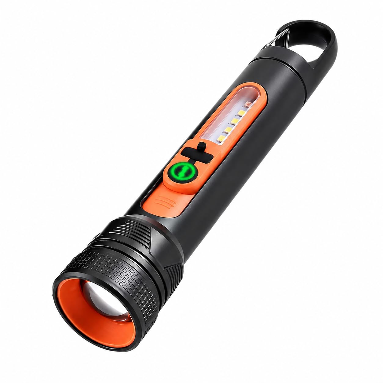 GNEY Rechargeable LED Flashlight with Side COB Work Light, Type-C Fast Charging, 5 Lighting Modes, Adjustable Zoom Focus, Hanging Hook, Portable Emergency Torch for Camping, Home, Car & Outdoor Use-image-24