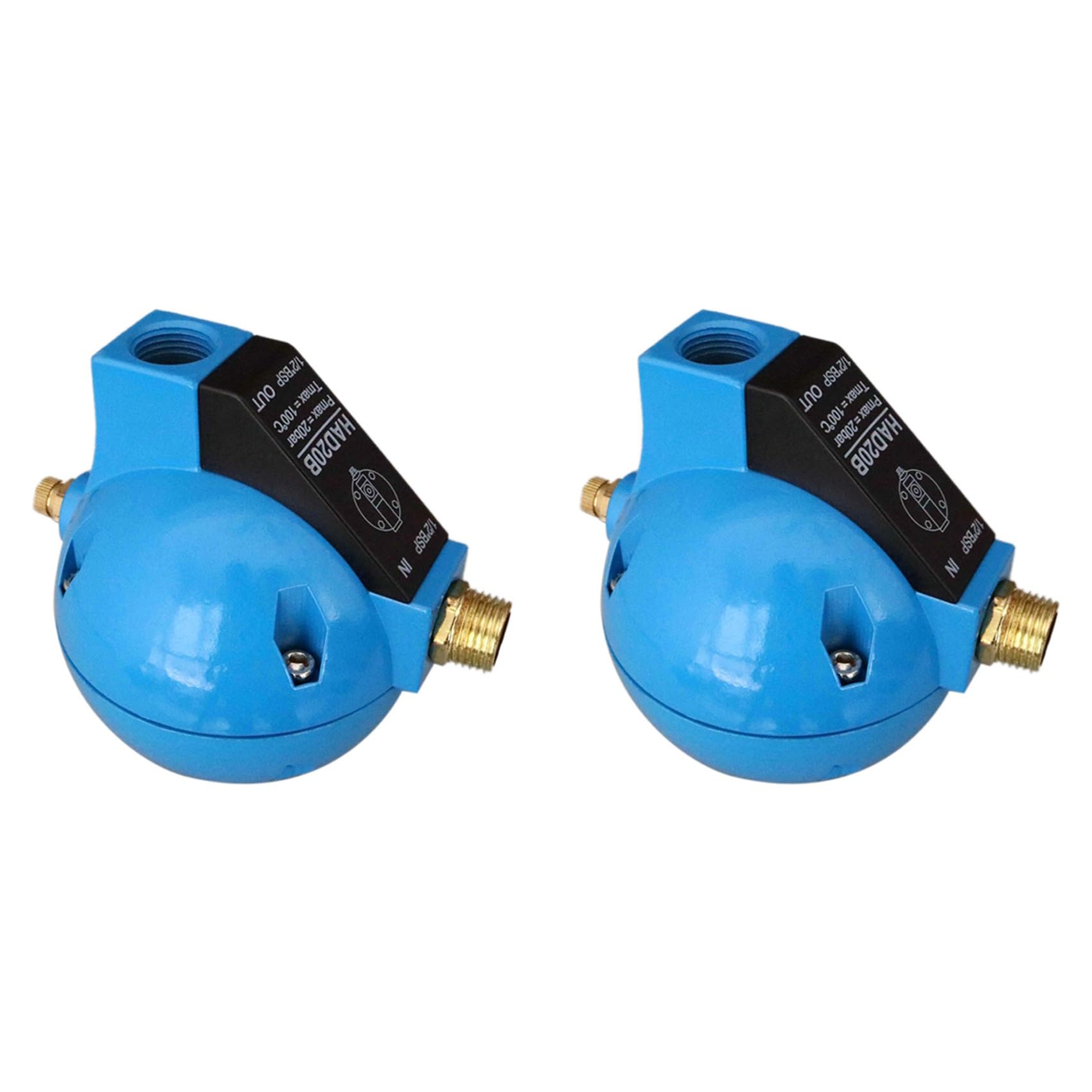 Soupape de vidange automatique HAD20B 1/2 pour air comprimé et condensat - Lot de 2