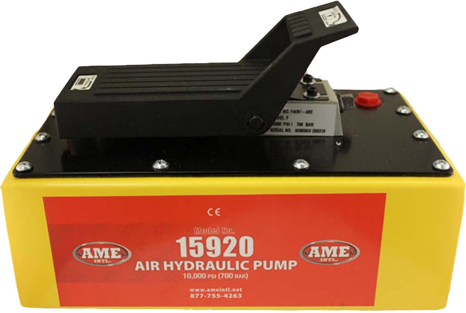 AME INTL 15930C 5 Quart Air Hydraulic Pump with 16100 Hydraulic Hose and