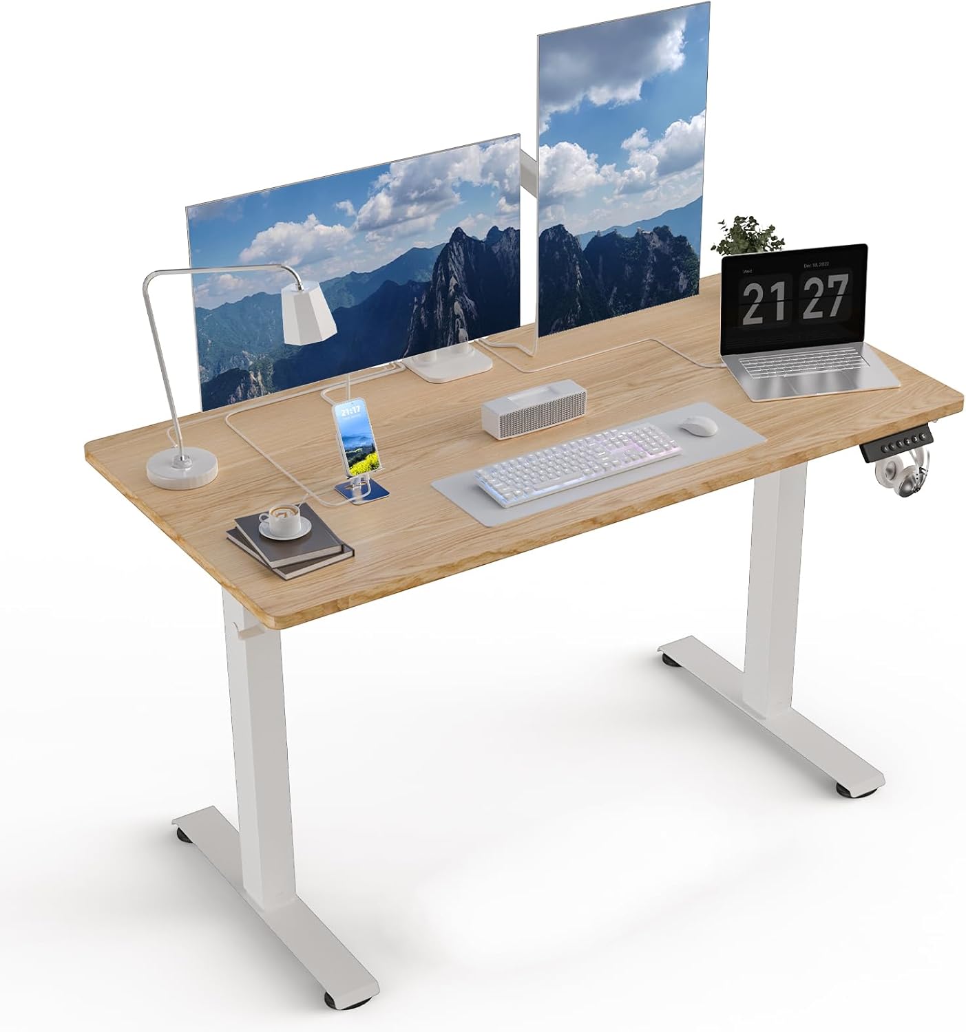 ExaDesk Electric Standing Desk, Adjustable Height Sit Stand Up Desk