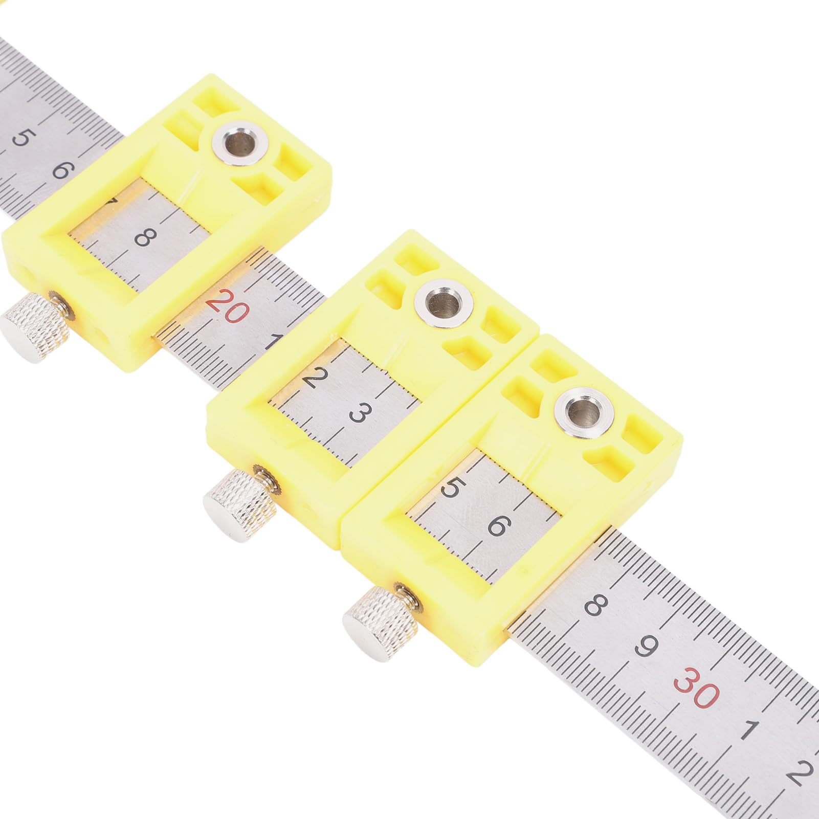 FTVOGUE Righello di Posizionamento Connettore Nascosto 2 in 1, Strumento di Tracciamento Telescopico in Acciaio Inossidabile per Progetti di Lavorazione del Legno, Strumento di Misurazione Portatile