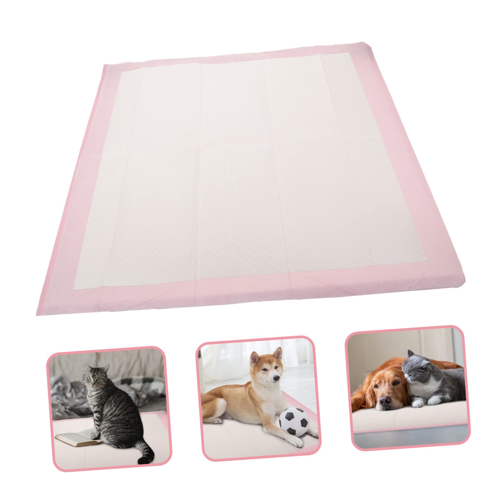 Almohadilla de orina urinario Tren Almohadillas para orina Extra Grandes para Perros. Mascotas Almohadillas para Perros Pierras de orina de los Perros Papel higiénico Rosa