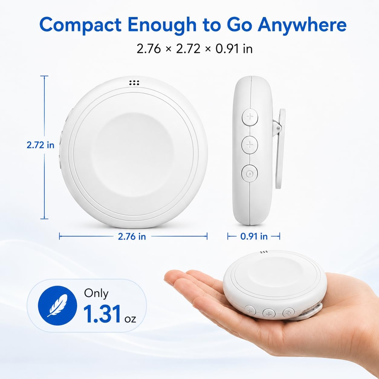 AI Language Translator Device, 165 Languages, White