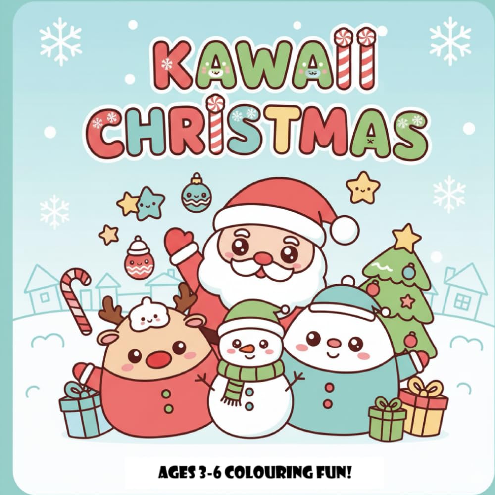 KAWAII CHRISTMAS: A Cute Kawaii Colouring Adventure