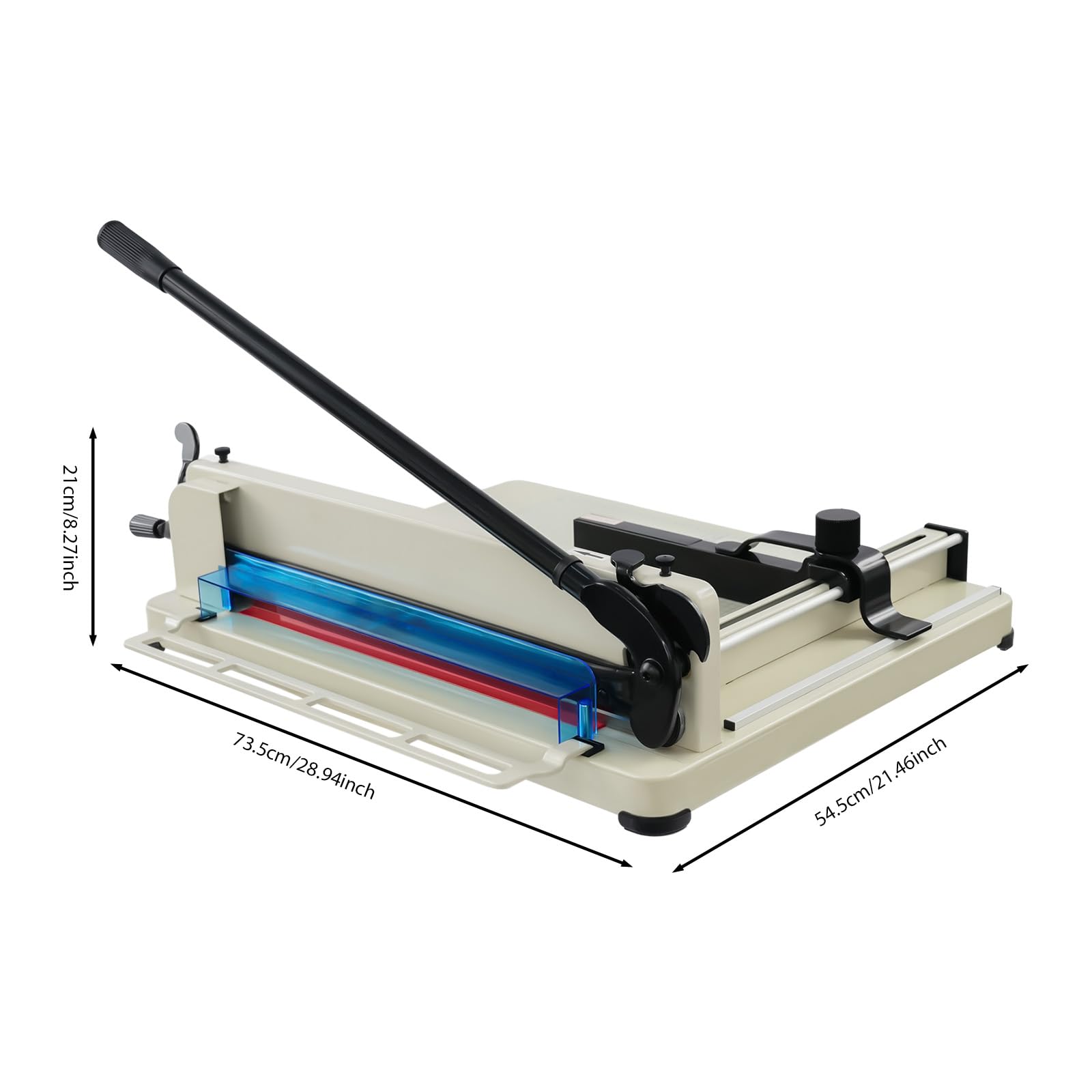 Taglierina manuale A3/A4/A5 (carta 400 mm, 400 fogli), taglierina a leva manuale con blocco di sicurezza, forbici a ghigliottina per carta, massima precisione, ufficio, casa, scuola