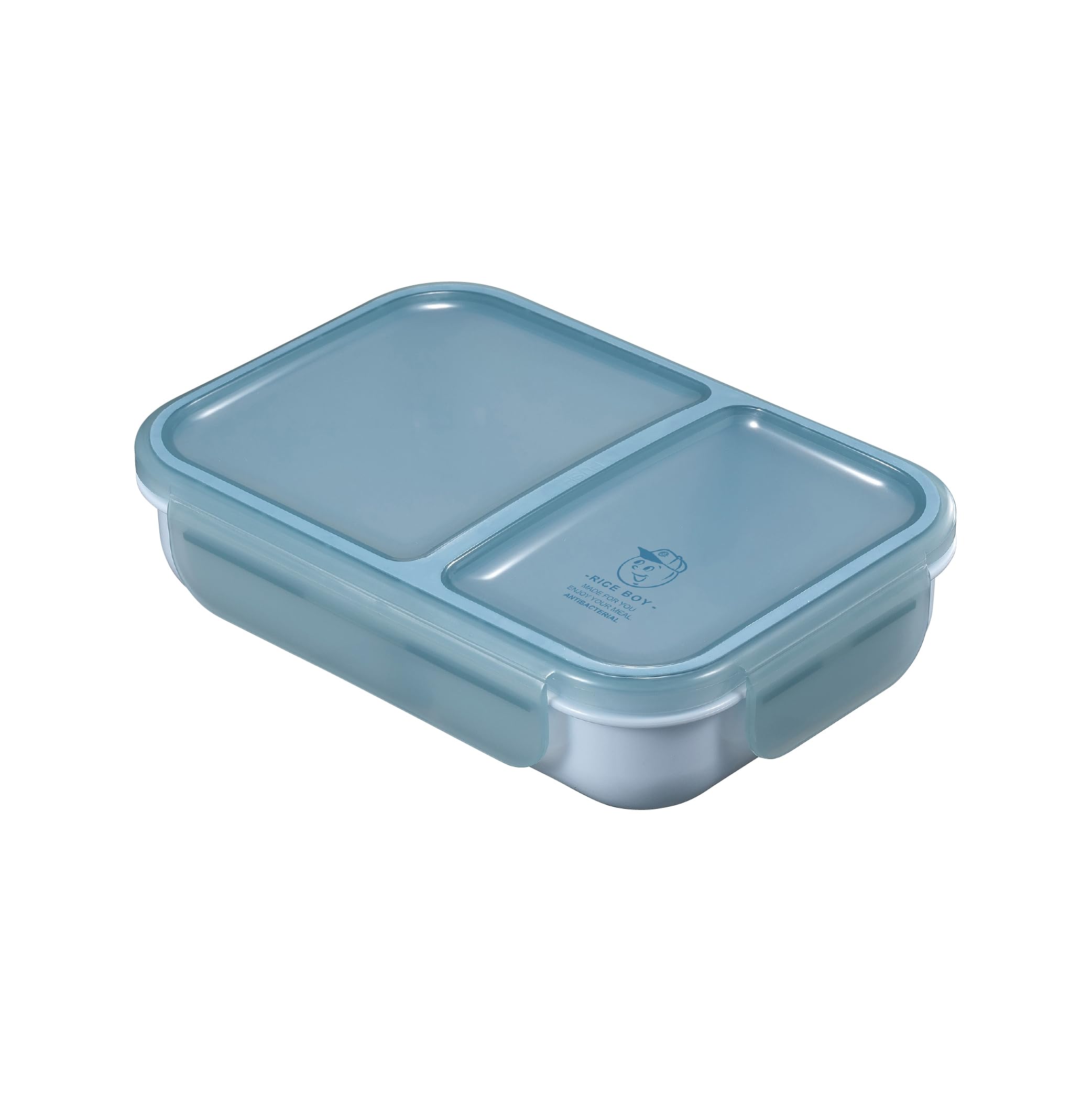 シービージャパン 弁当箱 ライスボーイ 700ml 抗菌仕様 ブルー 4点ロックでしっかり固定 Wシーリングで汁漏れしにくい DSK