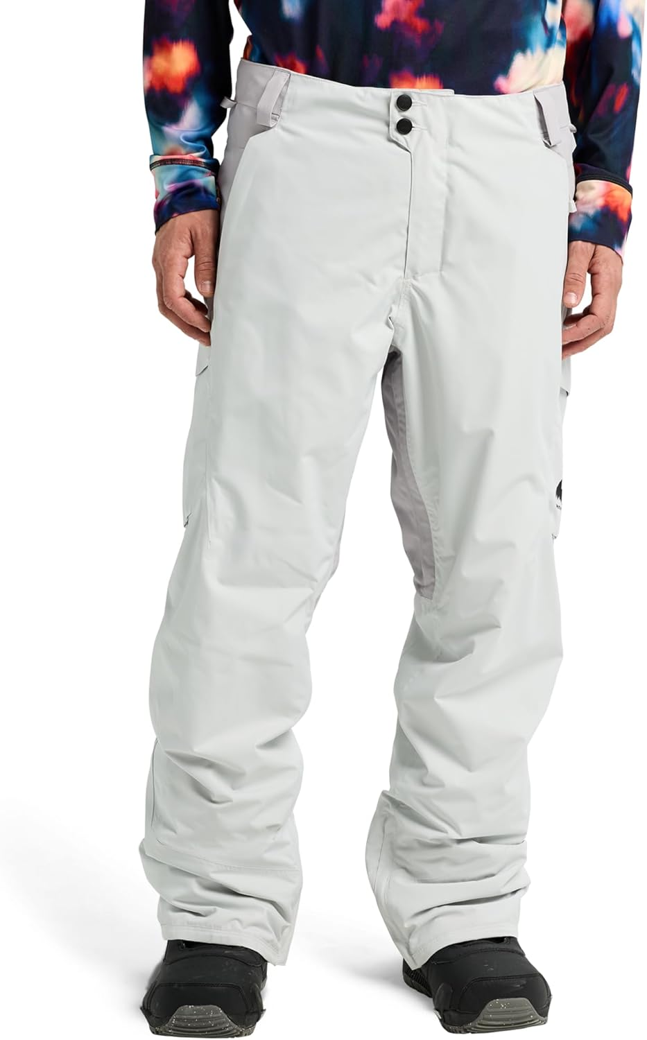 Burton Men’s Reserve 2-Layer Insulated Pants – Waterproof Winter Snowboard Pants – Gray Cloud/Washed Lavender, Medium - Image 3