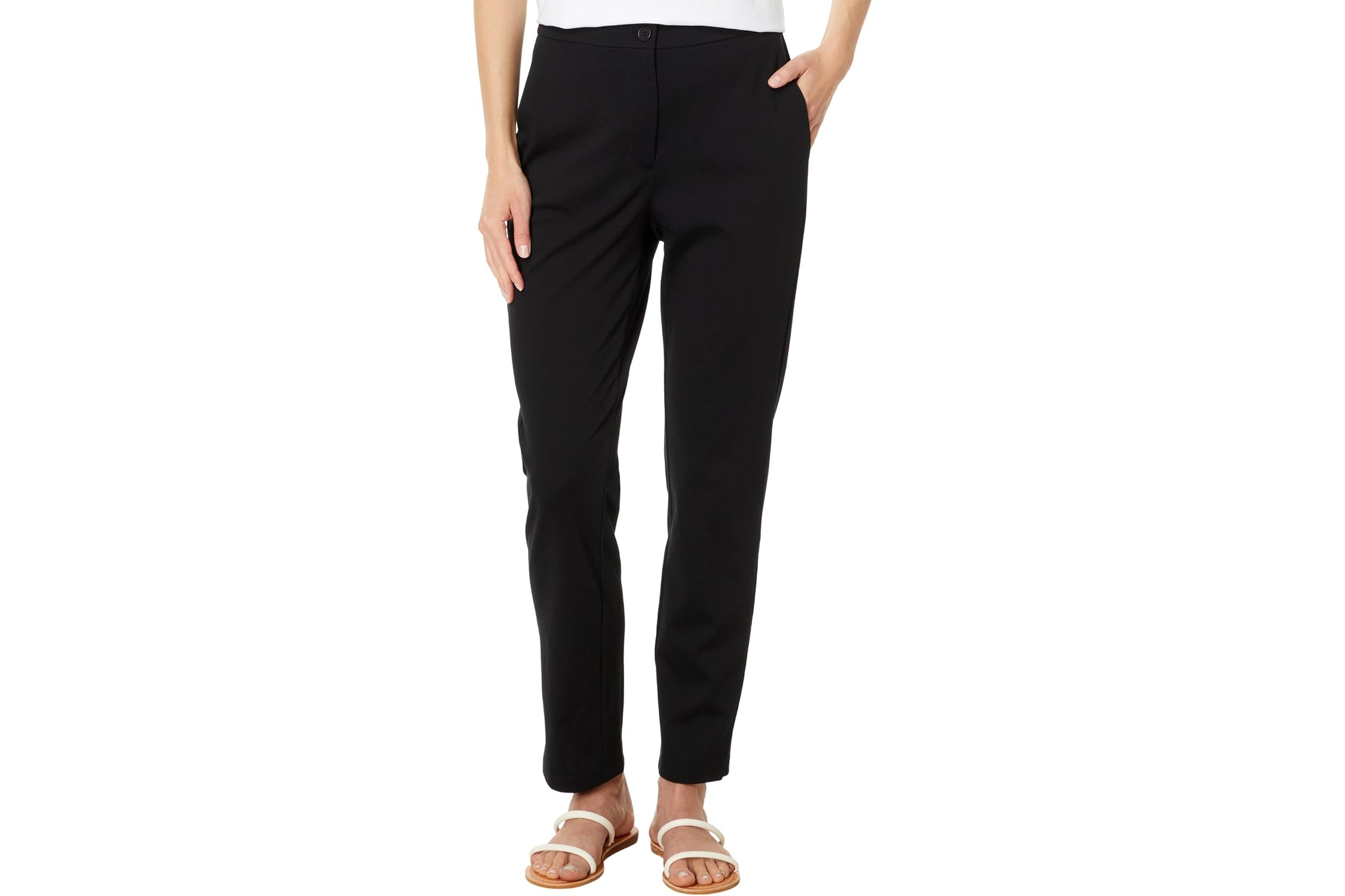 Eileen Fisher High Waisted Ankle Pant