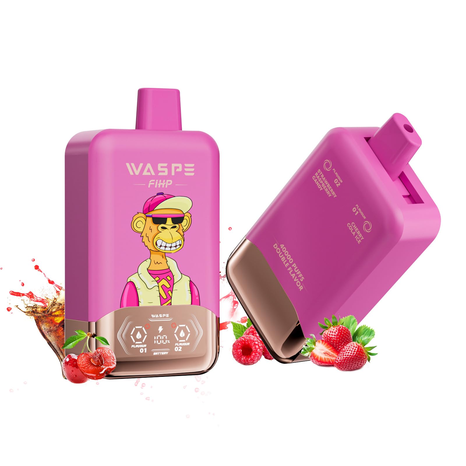 ２つ　WASPE ブルーベリー フレーバー デバイス　ノーニコチン 2つ WASPE ブルーベリー フレーバー デバイス ノーニコチン