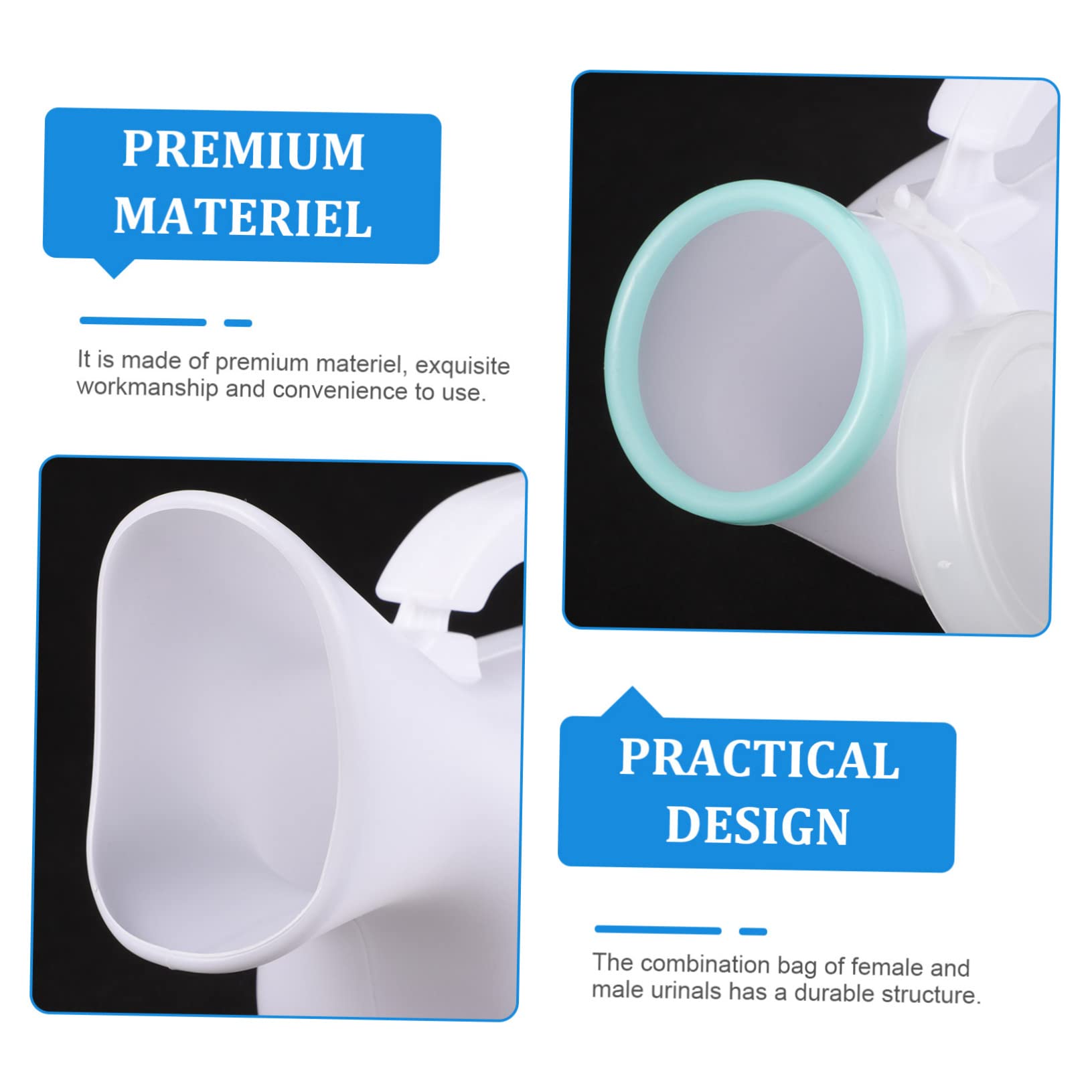 KOMBIUDA Men's and Women's Urinals Portable Urinal Bottle Lid for Travel and Household Use