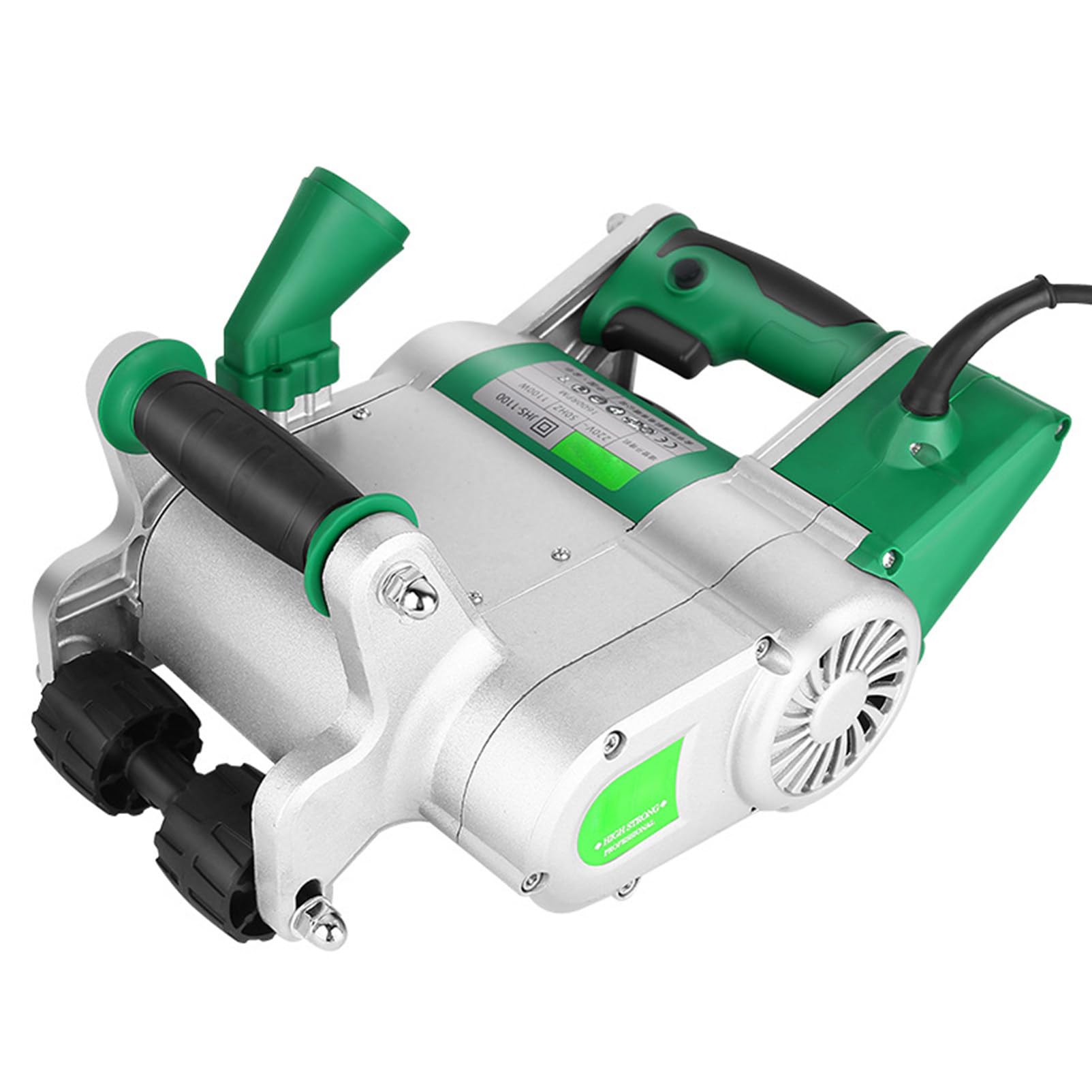 Rozadora de Pared Eléctrica de 1100w, Máquina Ranuradora de Hormigón, Máquina Ranuradora de Pared Profesional Sin Polvo, Rozadora de Pared, Diseño Colgante,25+35mm
