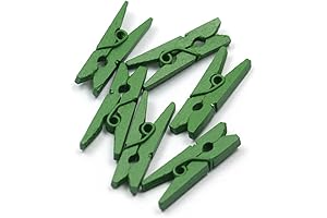 100 Pieces Mini Green Clothespins for Versatile Home and Craft Projects