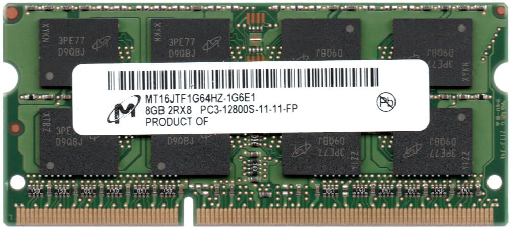 Micron 8GB PC3-12800 1600MHz 2RX8 SODIMM at Amazon.com