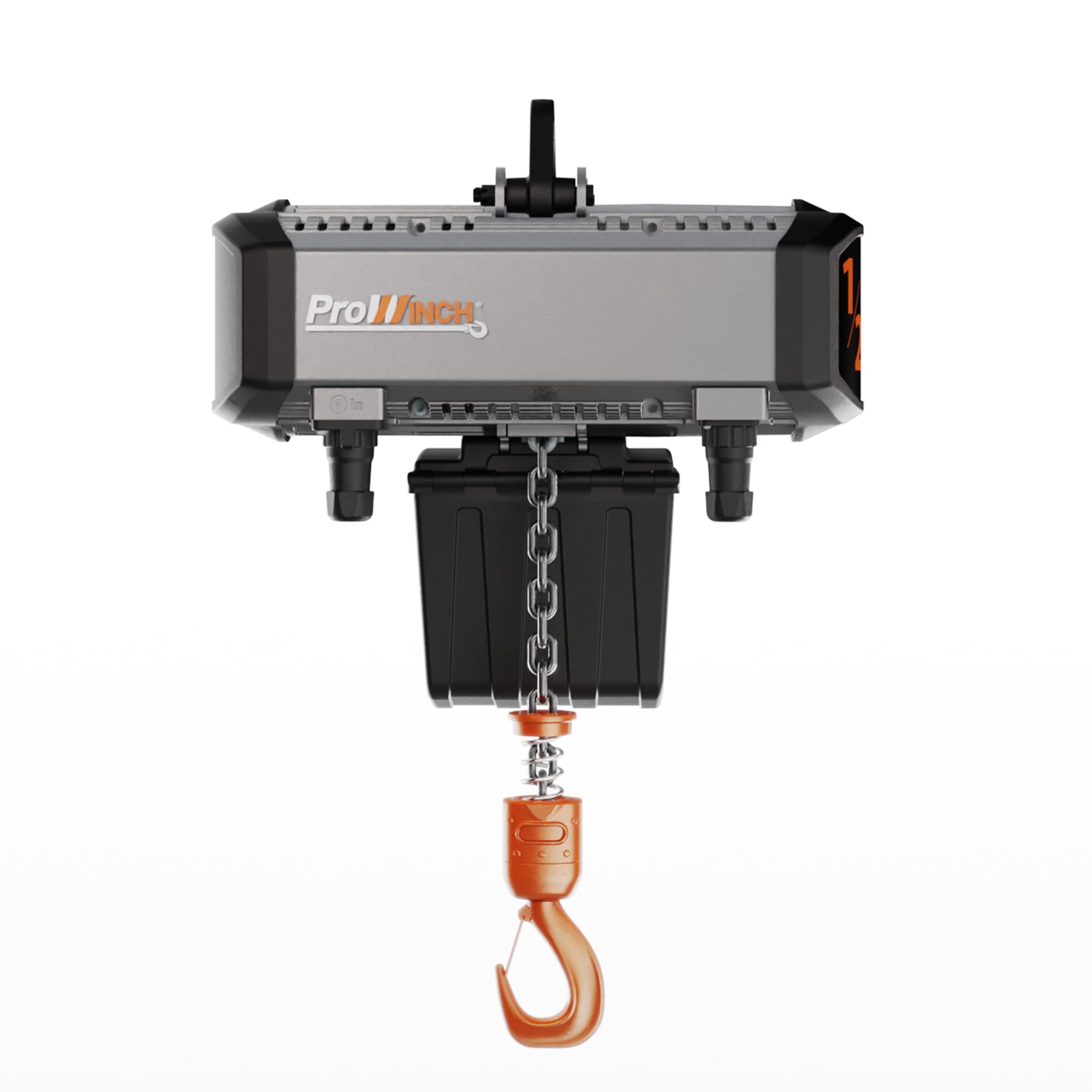 Prowinch 1/2 Ton Electric Chain Hoist with Two-Speed Operation, 208~240V, Three-Phase (3ø) 60Hz, 13ft G100 Nickel Chain, Rated for Heavy Duty H4/M5 Applications