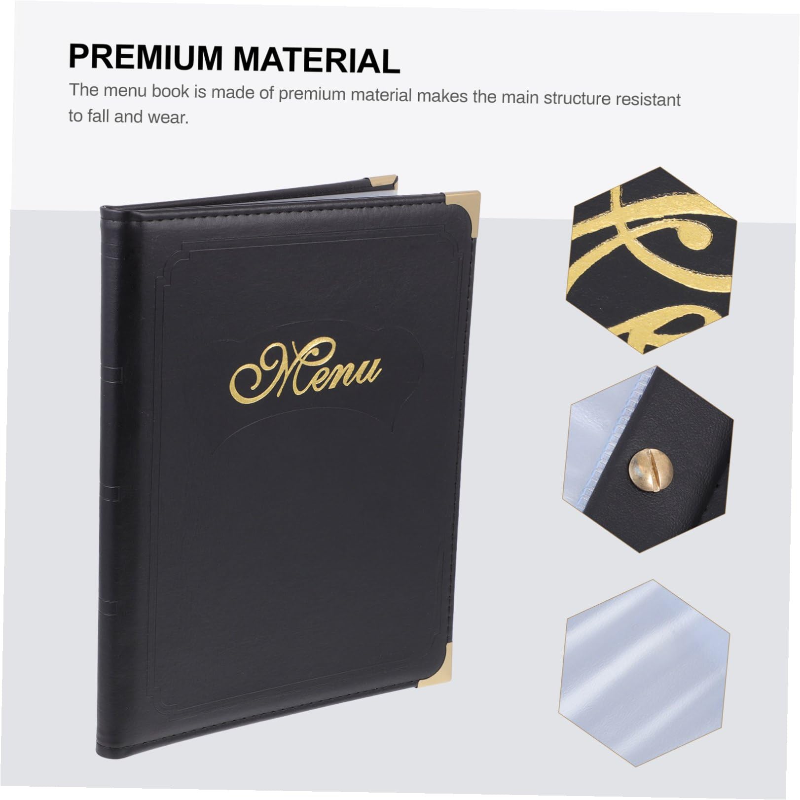 15piezas Carpeta De Menú De Restaurante y Bar Portamenús De Diseño Simple y Práctico Para Mostrar Precios y Platos Hoteles y Hogar
