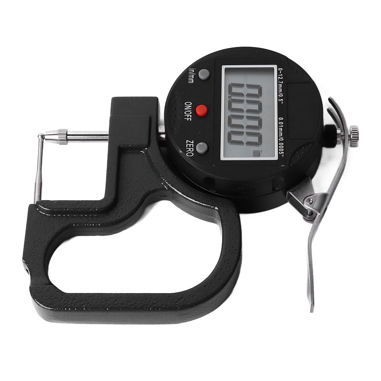 Medidor de Espesor Digital, Herramienta de Medición Multifuncional de Alta Precisión con Resolución de 0,0005 Pulgadas con Pantalla Digital, para Tubería, Papel de Pared,