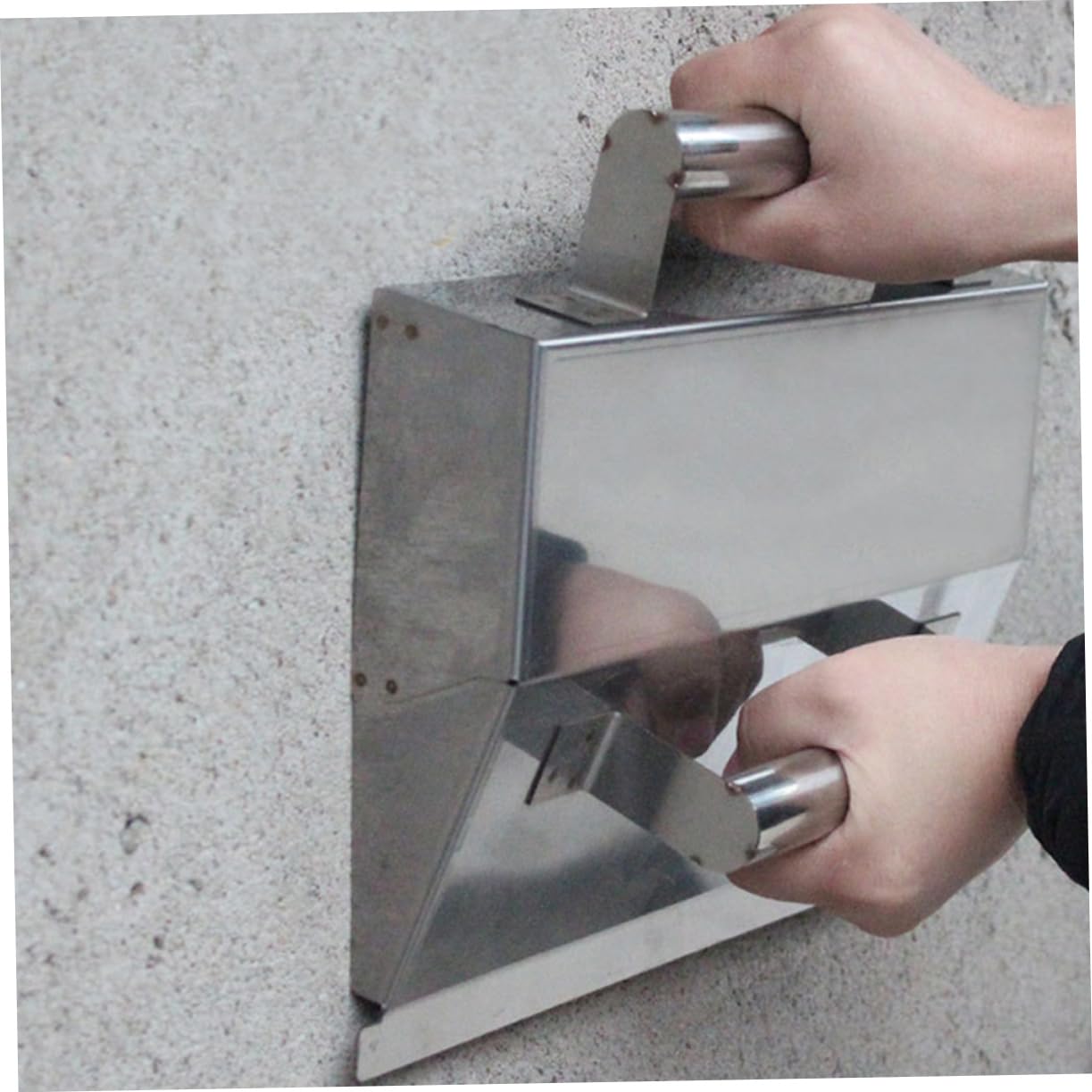 Cazzuola in Acciaio Inox Argento per Finitura Pareti, Rifinitura Muraria | Lama ad Alta Precisione, Facile da Pulire, Leggera, Migliora la Riparazione della Superficie