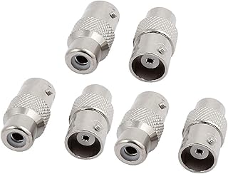 New Lon0167 Adaptador de conector de cabo coaxial 6pcs BNC fêmea para RCA fêmea Jack RF para câmera de CFTV(6Pcs BNC-Buchse auf Cinch-Buchse RF Koaxialkabel Stecker Adapter für CCTV-Kamera)