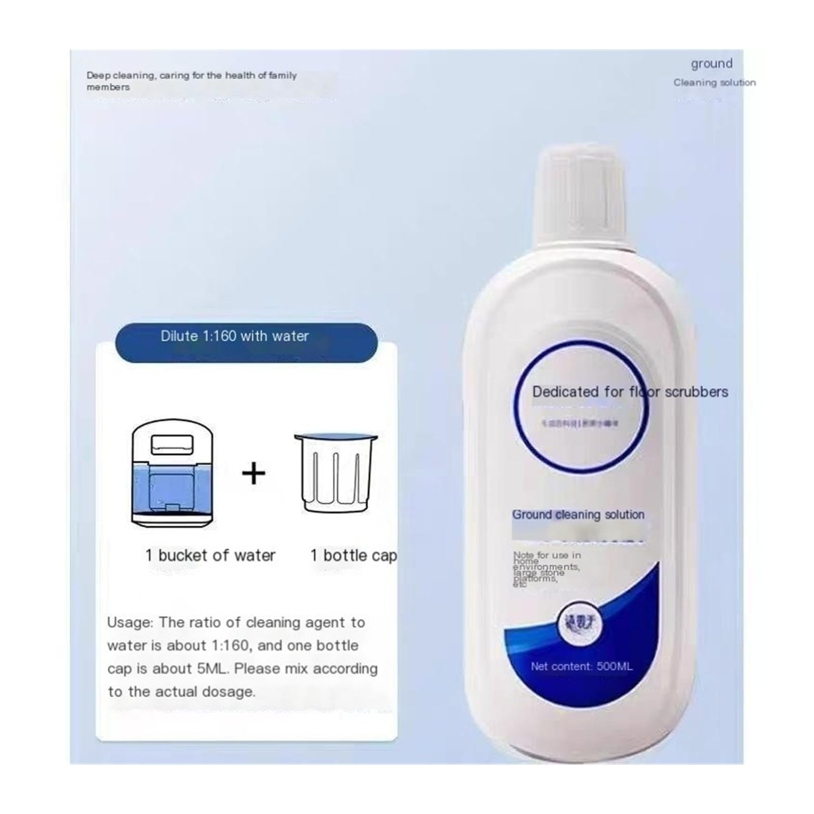 Líquido limpiador de pisos。 Compatible para Tineco A11 Pet /A11 Hero。 Soluciones de limpieza de pisos multisuperficie。 500 ml (16,9 onzas líquidas)(500ML 3pcs)