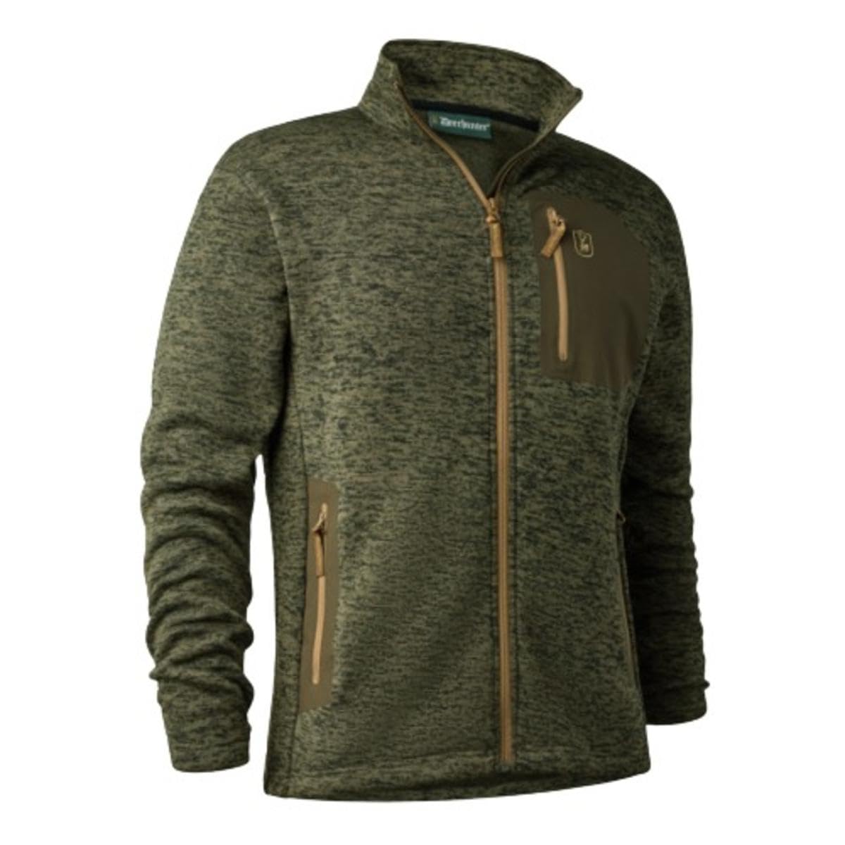 Deerhunter Sarek Knitted Jacket – Olive Night Melange Product Description