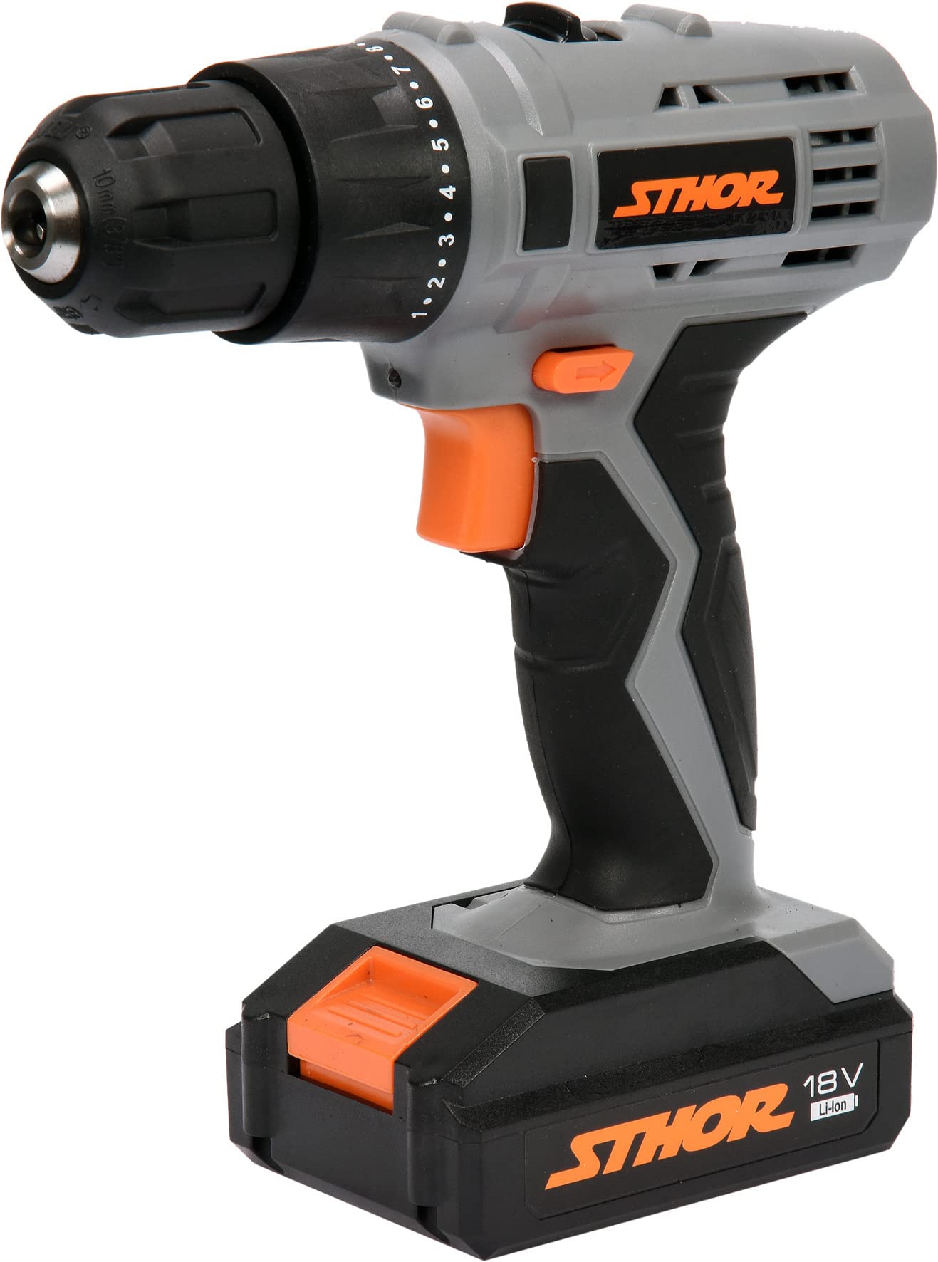STHOR 78972 perceuse-visseuse 18V Li-Ion compacte pour percer le bois et métal
