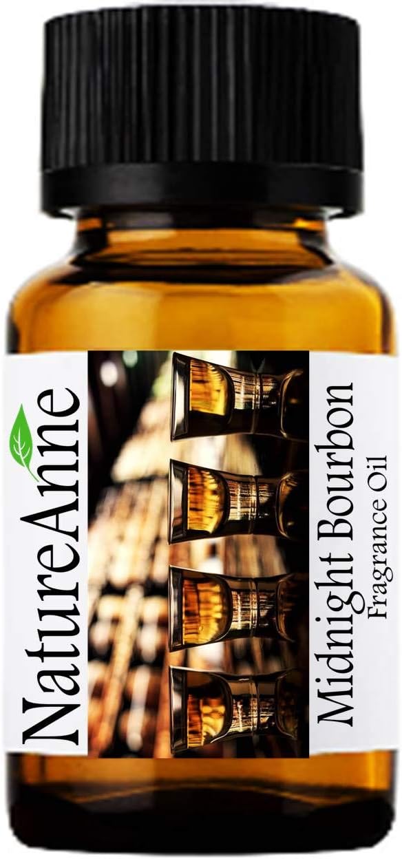 Premium Grade Midnight Bourbon Fragrance - 10ml for Diffusers, Soap, Candles, Lotion, Home Scents, Linen Spray, Perfume, Beard Oil