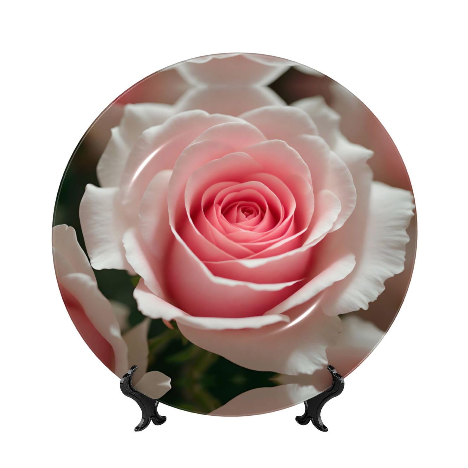Platos decorativos de rosas ideales para regalar como adornos de oficina y hogar