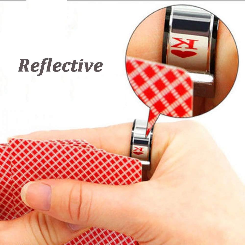 MOMOMAGE Magic Ring Poker Prophecy Magic Ring Magic Cards Poker Magic Gimmicks Close up Magic Props for Magicians - Image 3