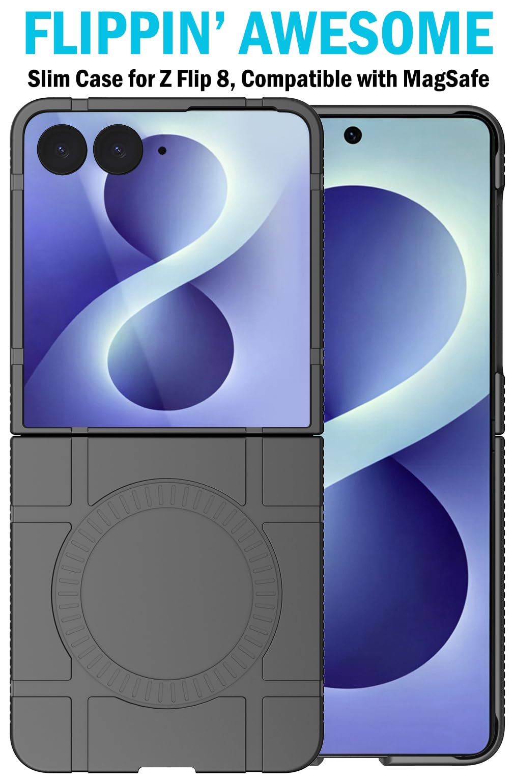 Nakedcellphone Combo - Custodia per Samsung Z Flip 8 con clip da cintura