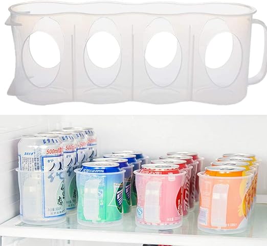 Amazon 食品収納ラックビール収納 冷蔵庫缶飲料ホルダー セーバー組織ラックビール充填収納ボックス 小物収納ボックス 整理ケース クリア 収納ケース ボックス オンライン通販