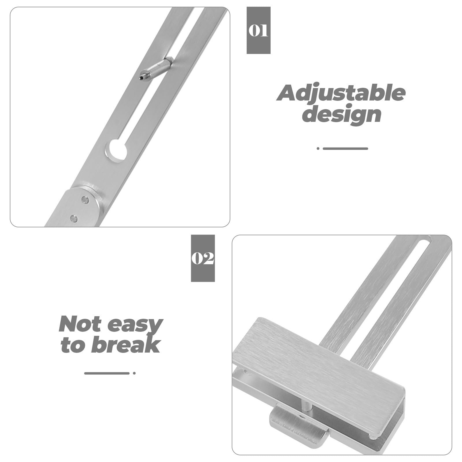 Supporto Singolo di Lega Acquario Lampada per Alluminio e Argento Braccio, Materiale Resistente Durevole Accessori Illuminazione