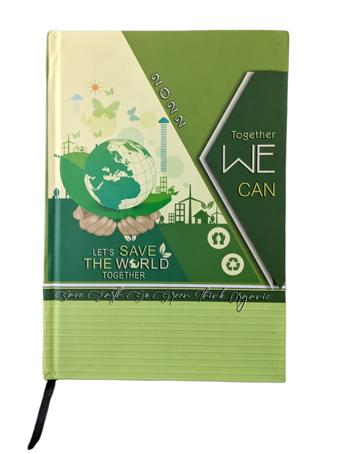 2022 Premium A5 Size Diary - Together We Can [Green]