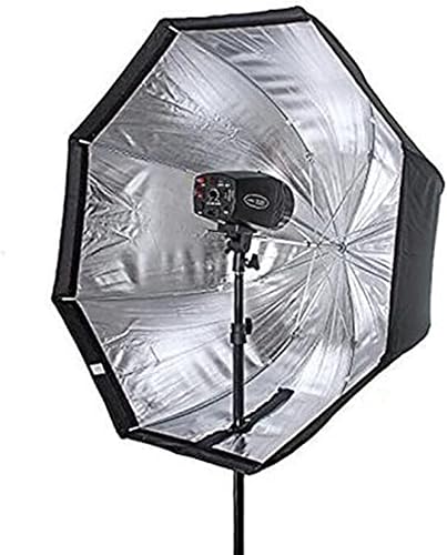Vista 21 de Godox Reflector de softbox octágono de 32 pulgadas con rejilla de panal y bolsa de transporte para flash de estudio, retrato y fotografía