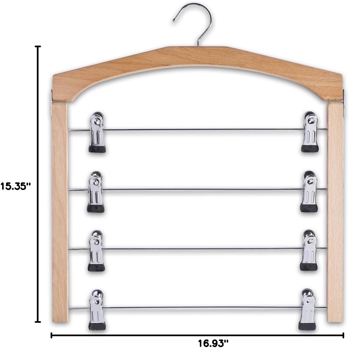 Zeller 17118 Skirt Hanger 39 x 43 x 1.2 cm Beech / Chrome by Zeller