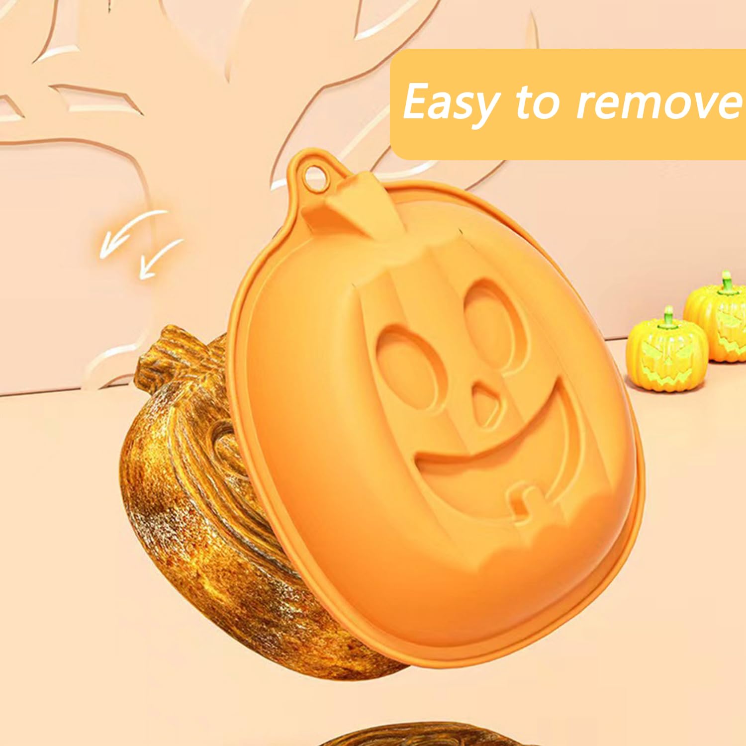 2 Stampi In Silicone Per Torta Halloween – Forma Mostro E Zucca, Antiaderenti Per Cioccolato E Mousse