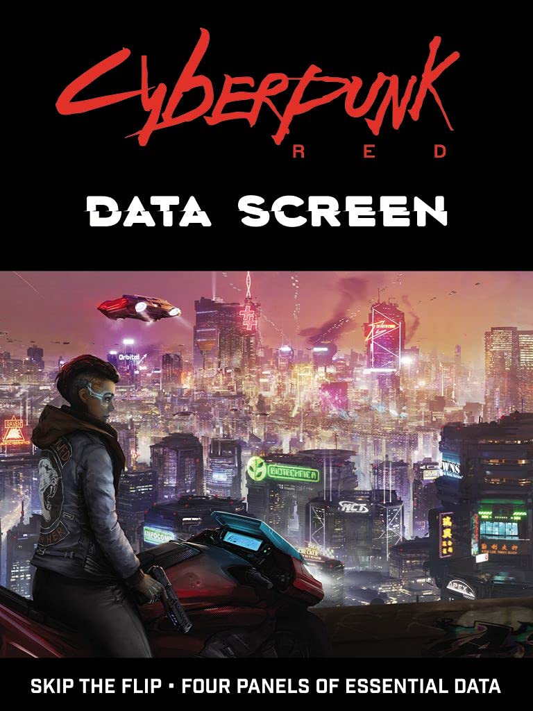 Amazon.com: Cyberpunk RED Data Screen by R Talsorian Games – 4 Panel  Cardstock DM Dungeon Master, GM Gamemaster, Player Screen - Board Game and  Tabletop Gaming Accessories – Compatible with Cyberpunk RED :