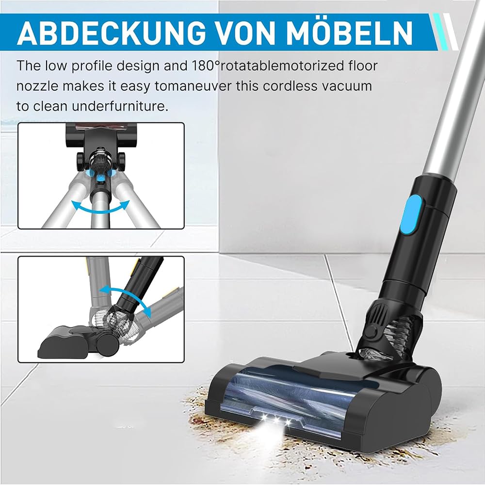 Akku Staubsauger mit Tierhaardüse, für Makita 18V 2X 5.5AH Akku,3-in-1 Kabelloser Akkustaubsauger, 0.6L Staubbehälter,Smart Display,für Tierhaare, Teppich, Hartboden