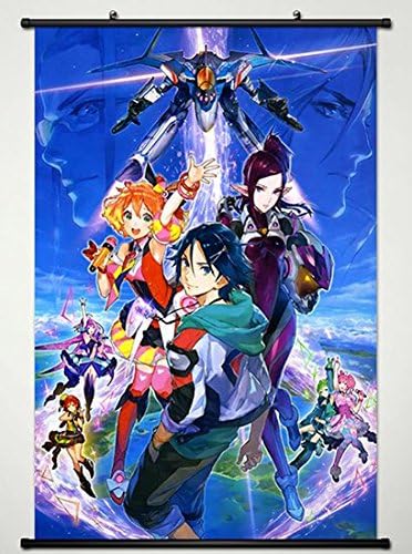 Macross Delta Wall Scroll Poster Fabric Painting For Anime Hayate Immelmann & Freyja Wion & Mirage Farina Jenius S