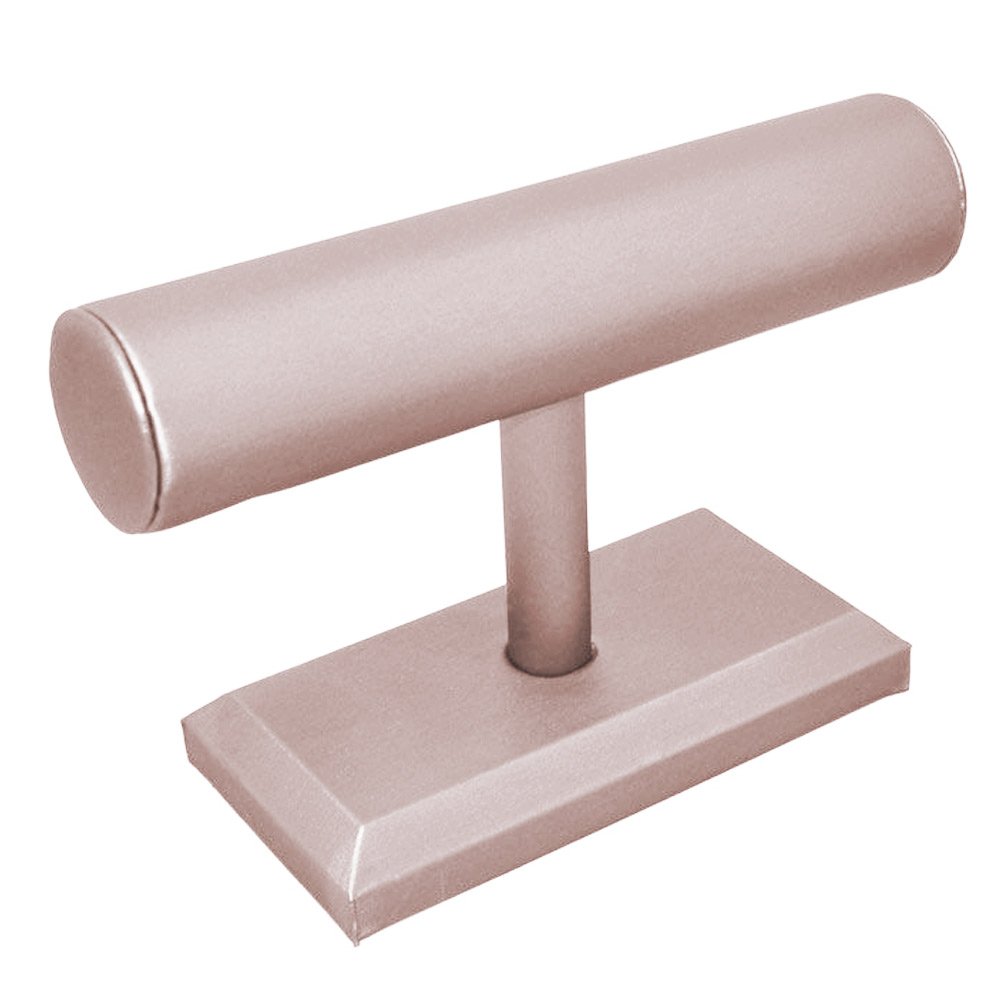 Pink Leather Jewelry Display Watch and T-Bar