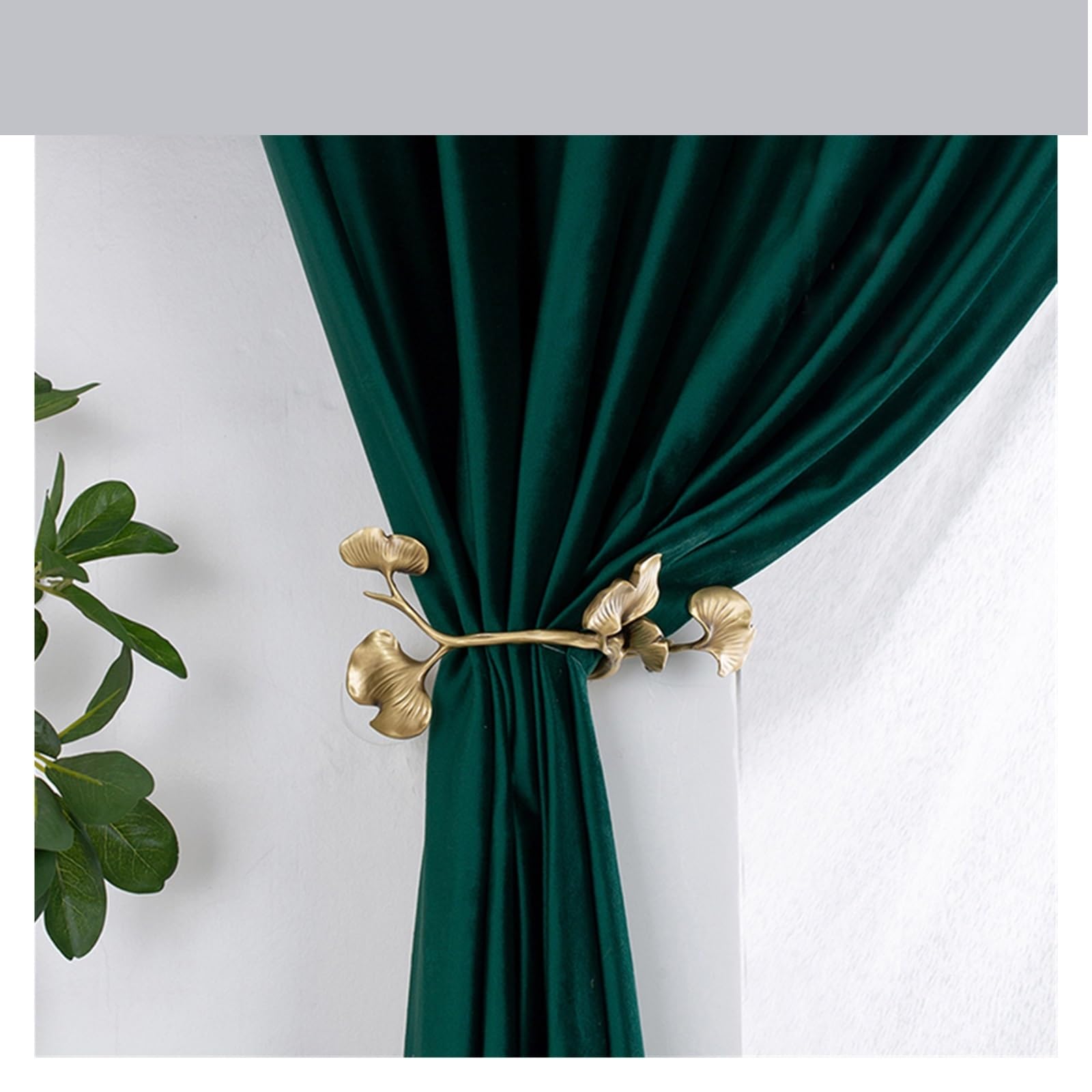 Crochet Mural Vintage en Laiton Massif