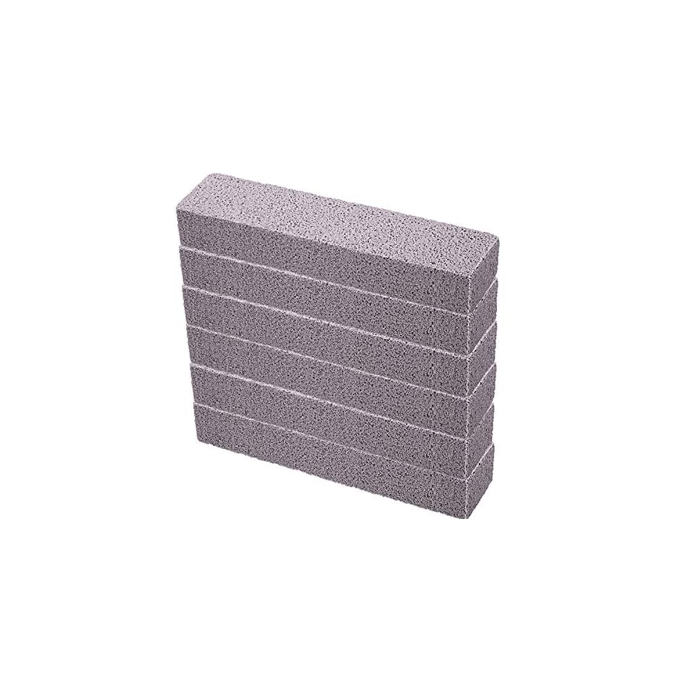 Chinco 6 Packs Pumice Stick for Cheaning, Pumice Scouring Stone Pad Removing Stain Grime Without Leaving Scratches for Kitchen Oven Stove Home Bathroom Toilet Pool House Cleaning Supplies
