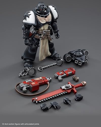 Miniatura 7 de Pipigirl JoyToy × Warhammer - Figuras de acción de soldado con licencia genuina 118, escuadrón de Primaris Cruzados del ejército de los templarios