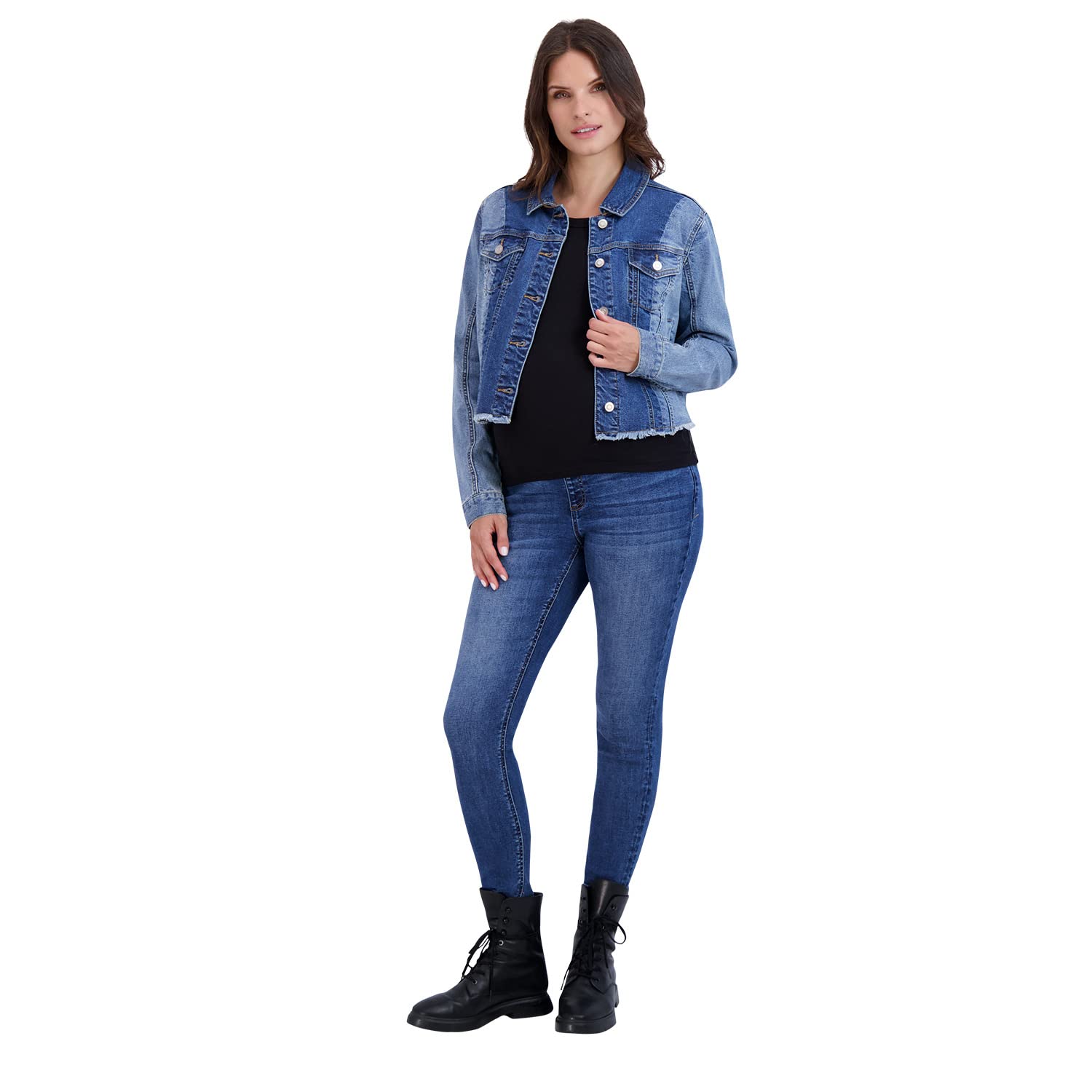 Savi Parker Damen Umstandsjeans über dem Bauch – Schwangerschaftskleidung für alle Jahreszeiten, Umstandshose – 73,7 cm Schrittlänge